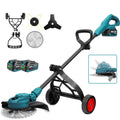 YOFIDRA 10" Brushless Cordless Grass Trimmer with 3 Blades – Compatible with Makita 18V-21V Batteries