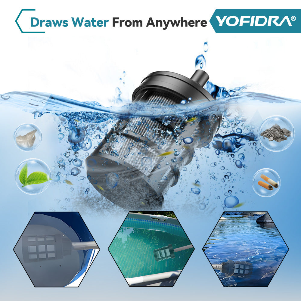 YOFIDRA 200Bar Brushless High Pressure Water Gun for Car and Garden Cleaning - Compatible with Makita 18V Batteries