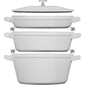 Staub 4pc Stackable Set - Graphite Grey