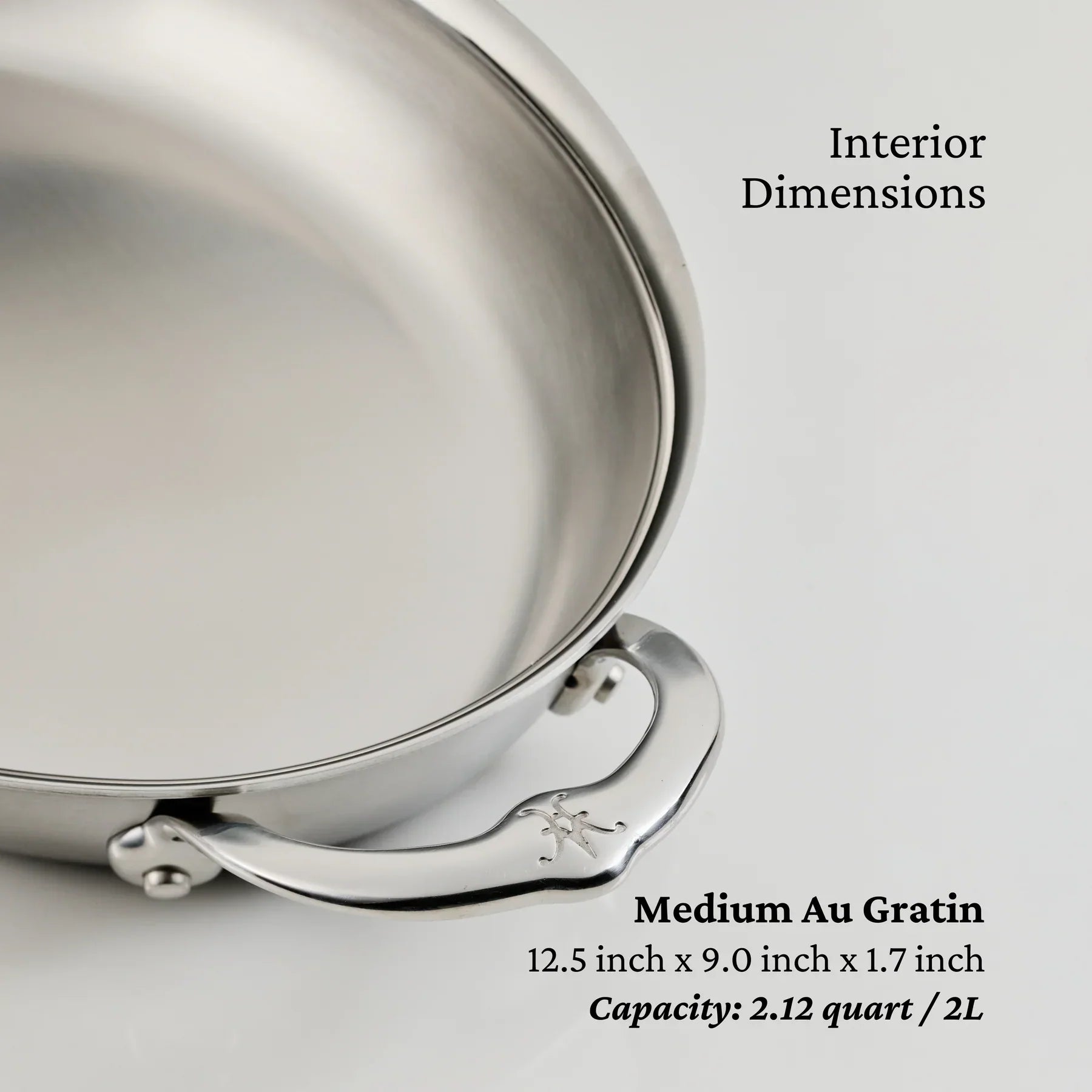 Hestan Provisions Stainless Steel Medium Au Gratin 30cm