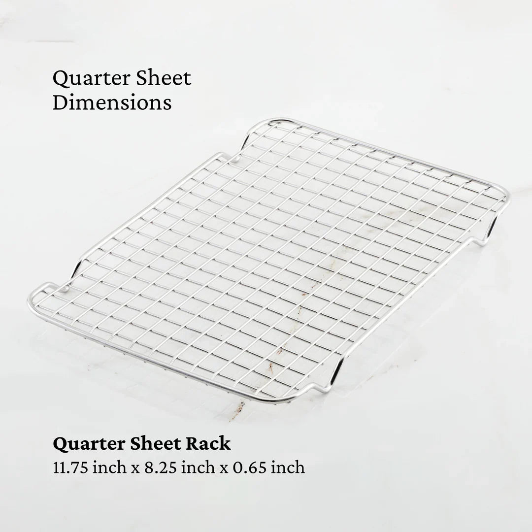 Hestan Provisions Ovenbond Stainless Steel 1/4 Sheet Rack (9x12)
