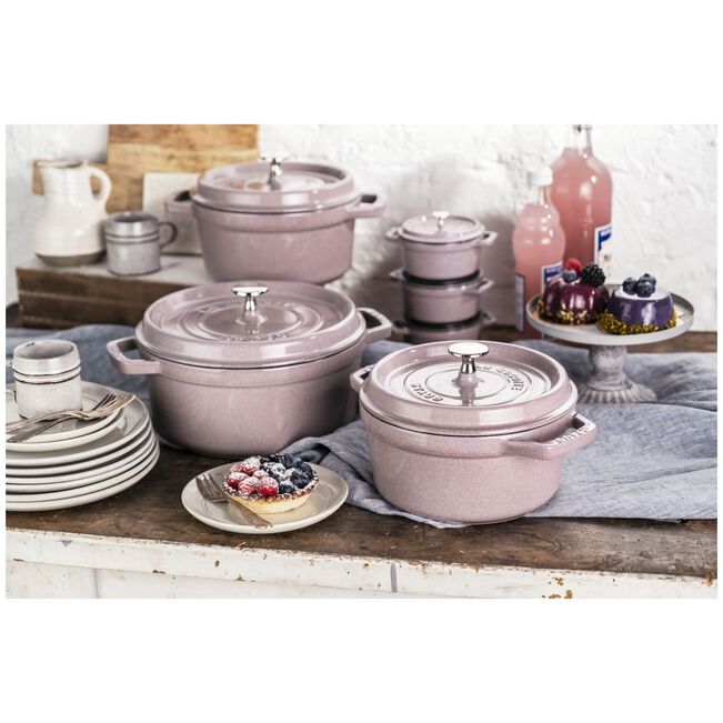 Staub Round Cocotte 3.7L/3.9-Qt Cherry Blossom