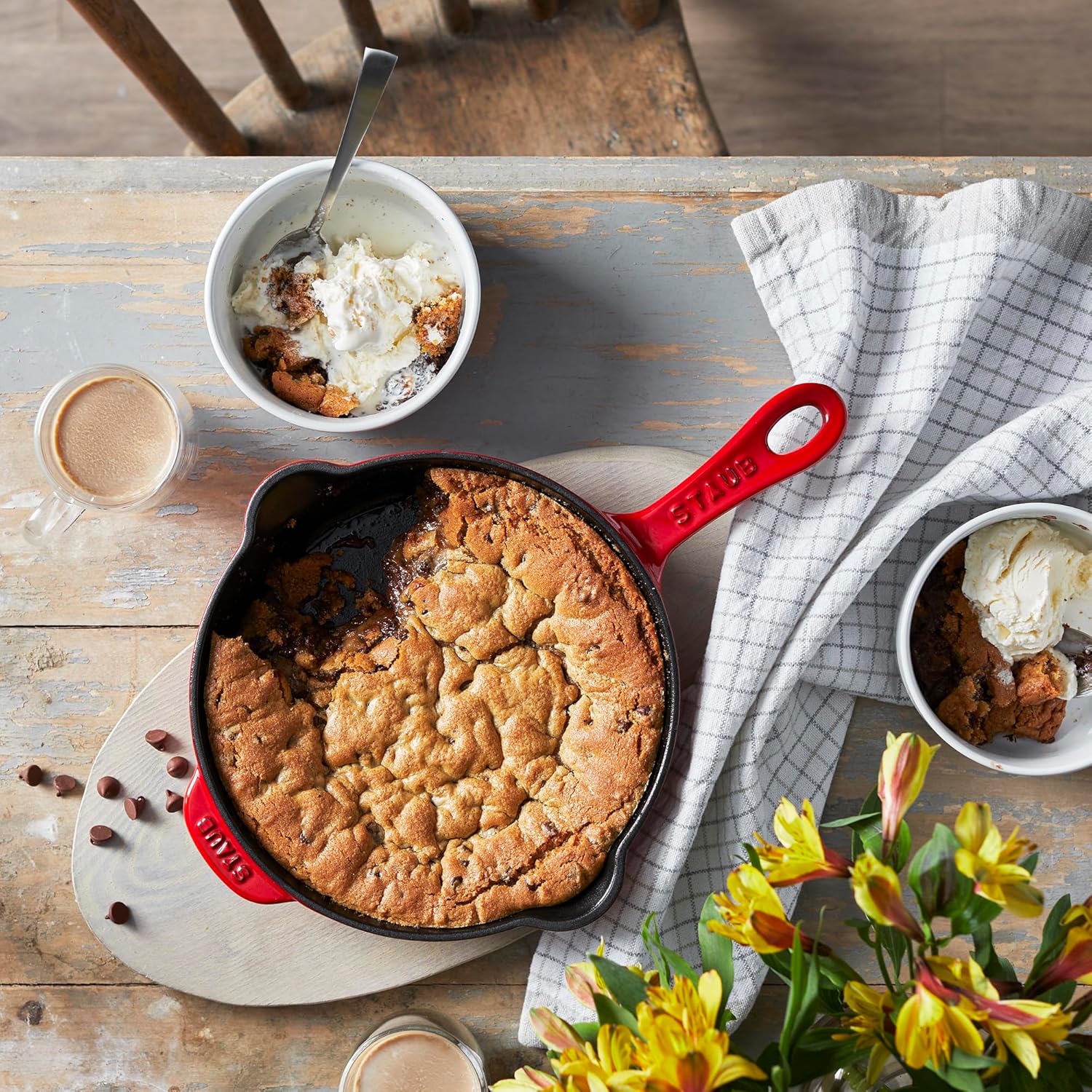 Staub 8.5"/22cm Traditional Deep Fry Pan Cherry