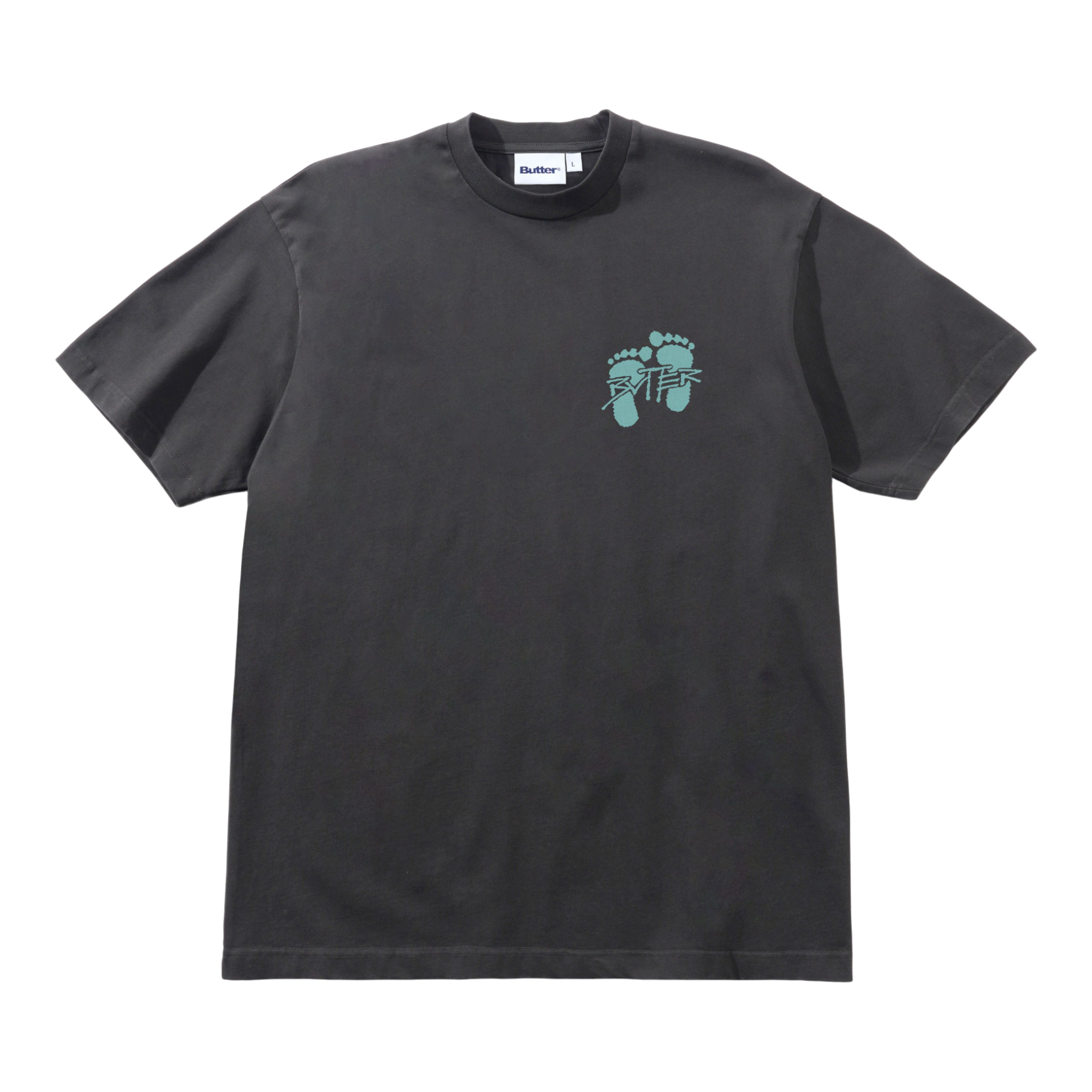 Butter Goods - Footprints T-Shirt - Black