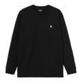 Carhartt WIP L/S Chase T-Shirt - Black / Gold