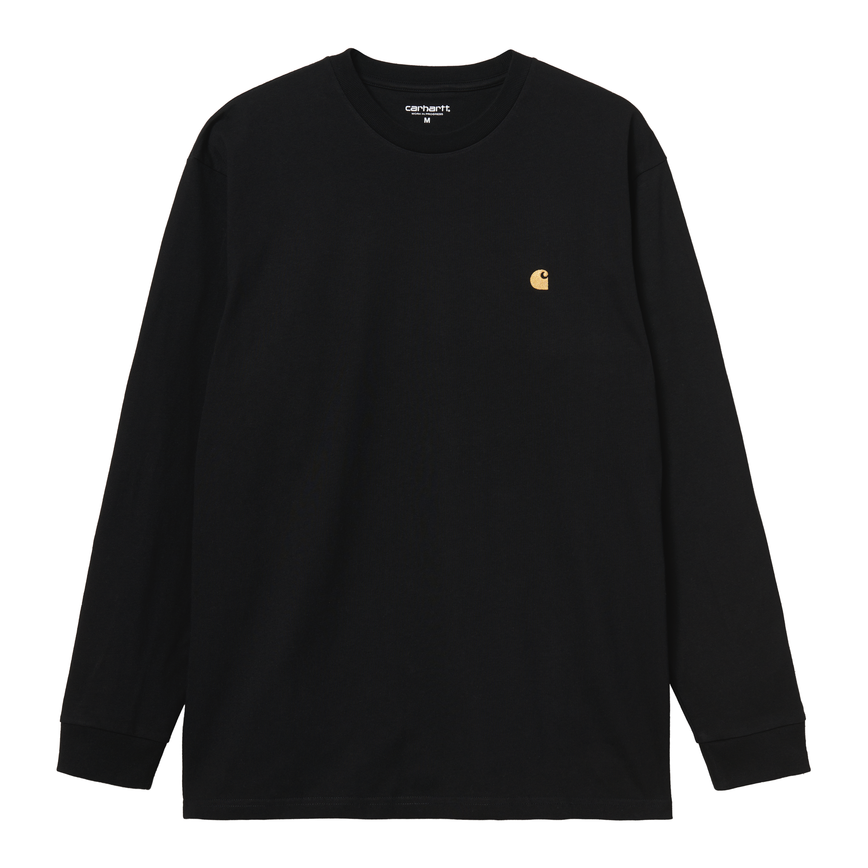 Carhartt WIP L/S Chase T-Shirt - Black / Gold