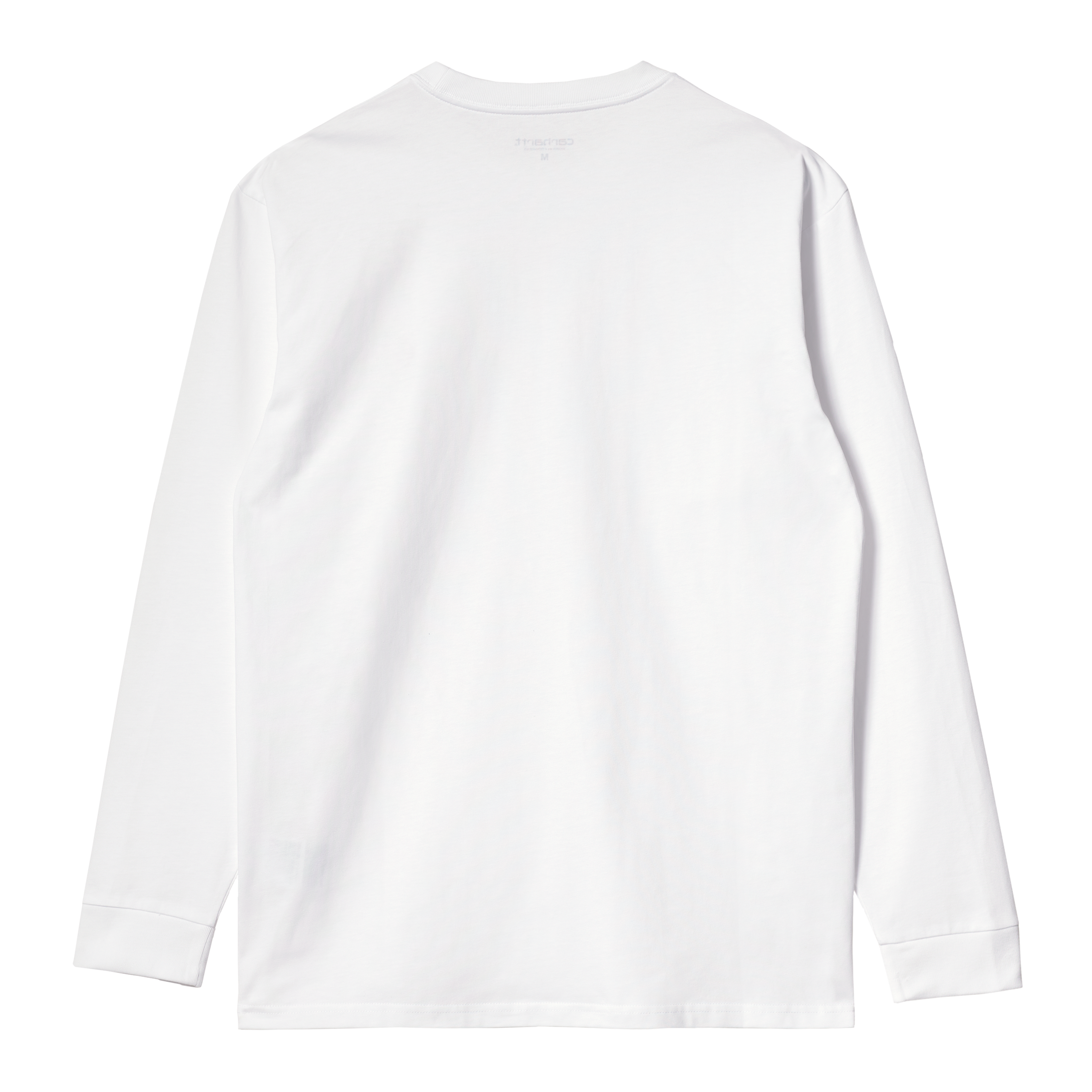 Carhartt WIP L/S Chase T-Shirt - White / Gold
