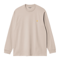 Carhartt WIP L/S Chase T-Shirt - Dusky Beige / Gold
