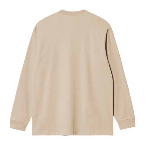 Carhartt WIP L/S Chase T-Shirt - Fleur De Sel / Gold