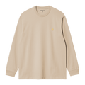 Carhartt WIP L/S Chase T-Shirt - Fleur De Sel / Gold