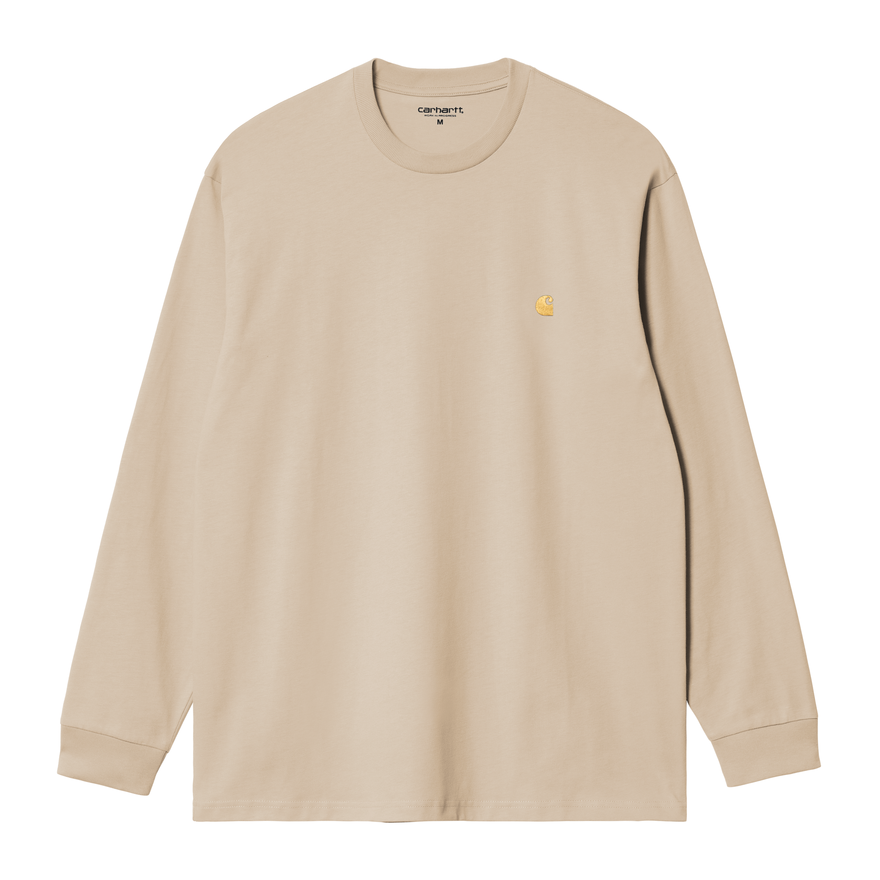 Carhartt WIP L/S Chase T-Shirt - Fleur De Sel / Gold