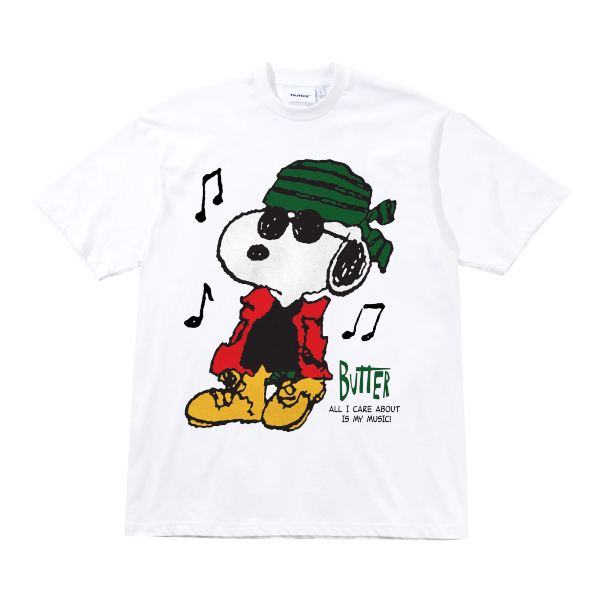 Butter Goods - Good Music Tee - White