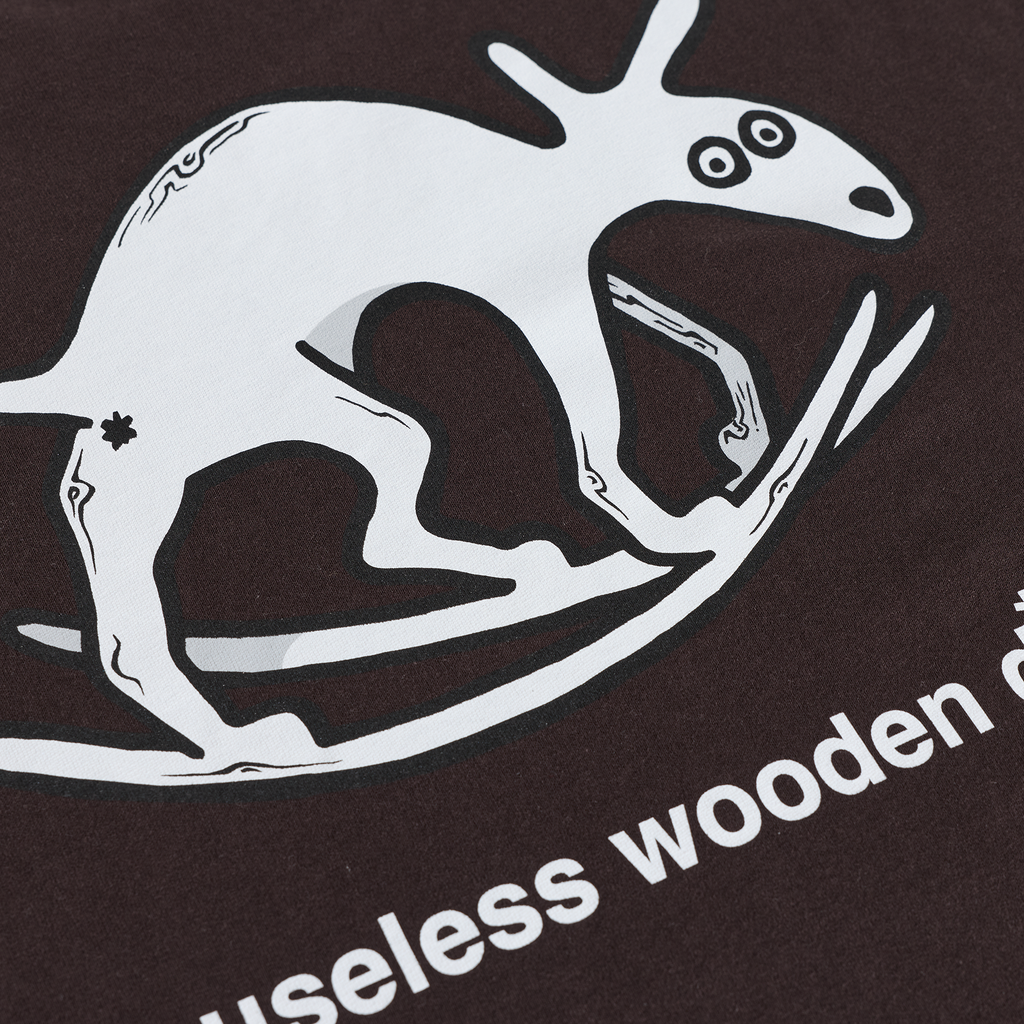 Polar Skate Co - Useless Wooden Dog Tee - Chocolate