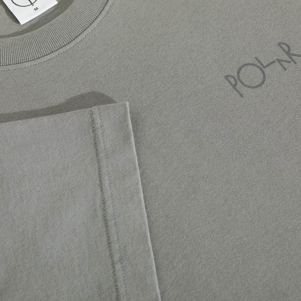 Polar Skate Co - Contrast Tee Stroke Logo - Grey