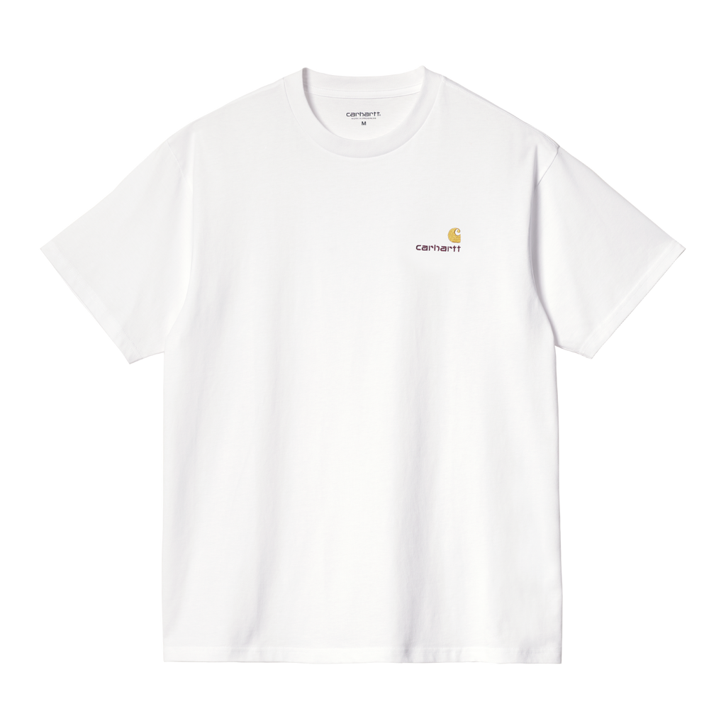Carhartt WIP S/S American Script T-Shirt - White