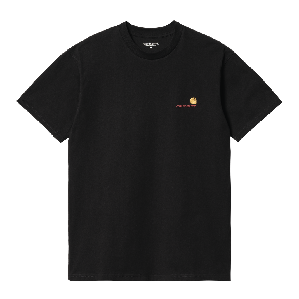 Carhartt WIP S/S American Script T-Shirt - Black