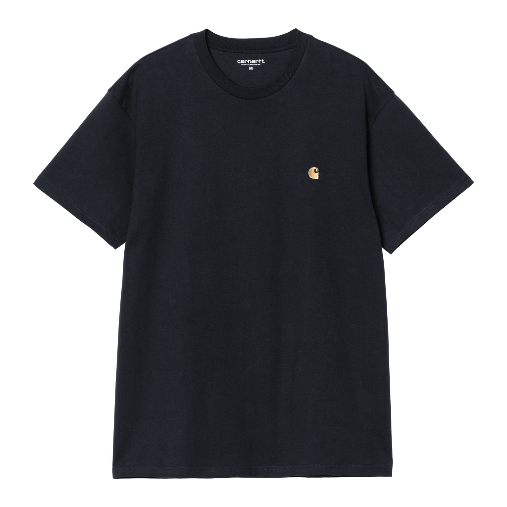 Carhartt WIP S/S Chase T-Shirt - Dark Navy / Gold