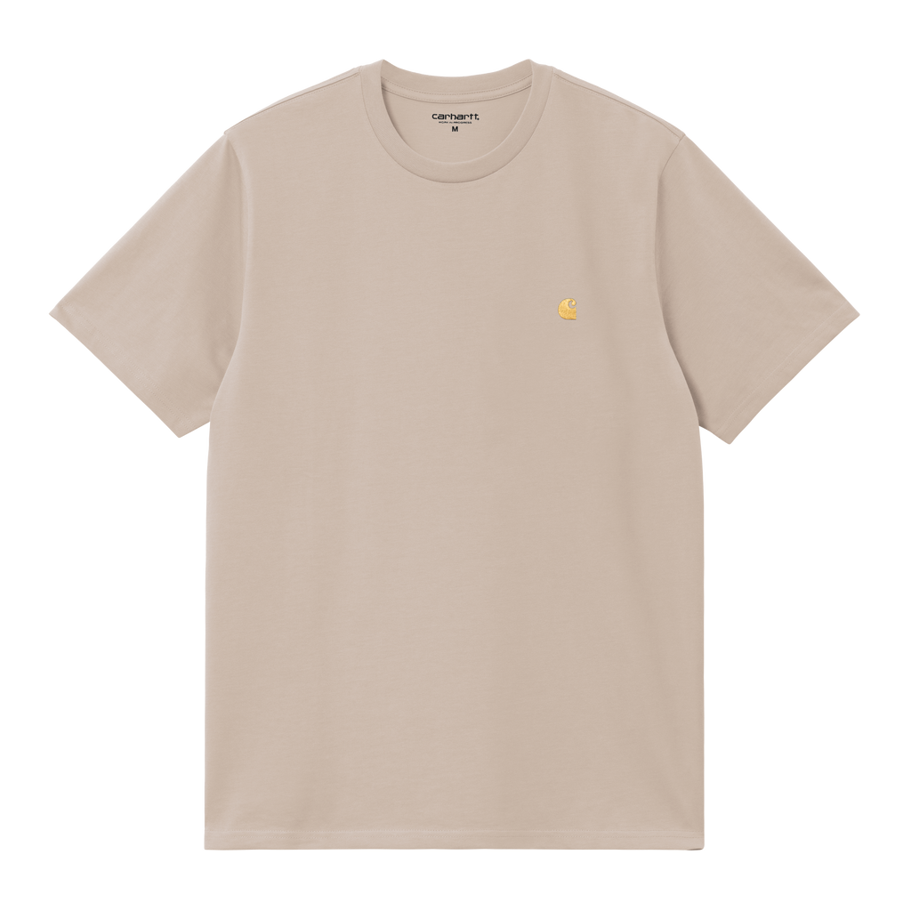 Carhartt WIP S/S Chase T-Shirt - Fleur De Sel / Gold