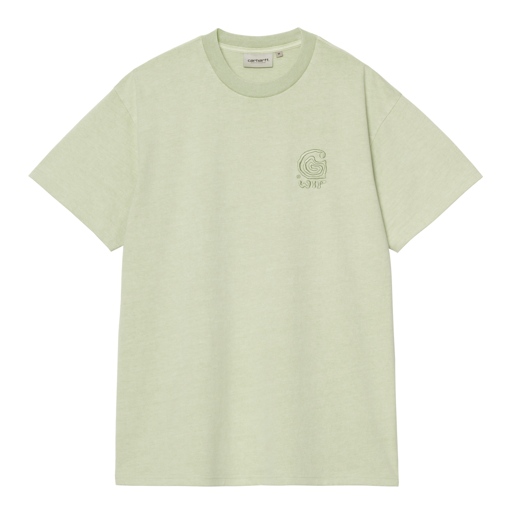Carhartt WIP S/S Helix Redux T-Shirt - Pale Olive Garment Dyed