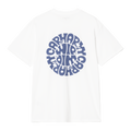 Carhartt WIP S/S Jazzy T-Shirt - White/Blue Iris