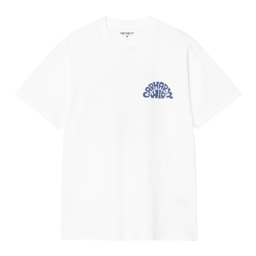 Carhartt WIP S/S Jazzy T-Shirt - White/Blue Iris