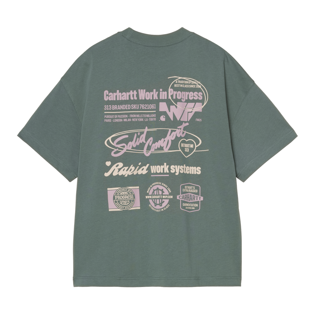 Carhartt WIP S/S Networks T-Shirt - Silver Pine