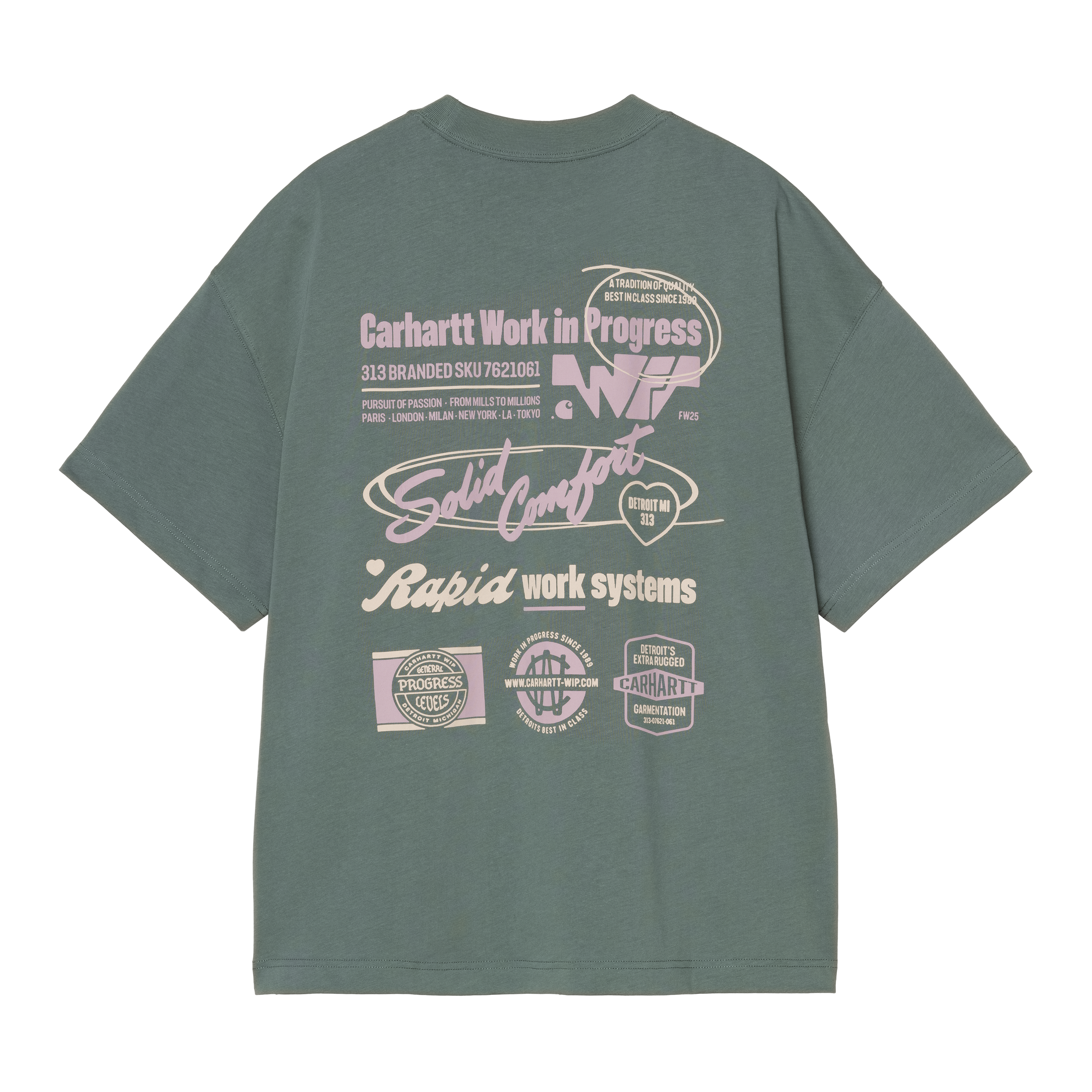 Carhartt WIP S/S Networks T-Shirt - Silver Pine