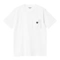 Carhartt WIP S/S Pocket Heart T-Shirt - White / Black