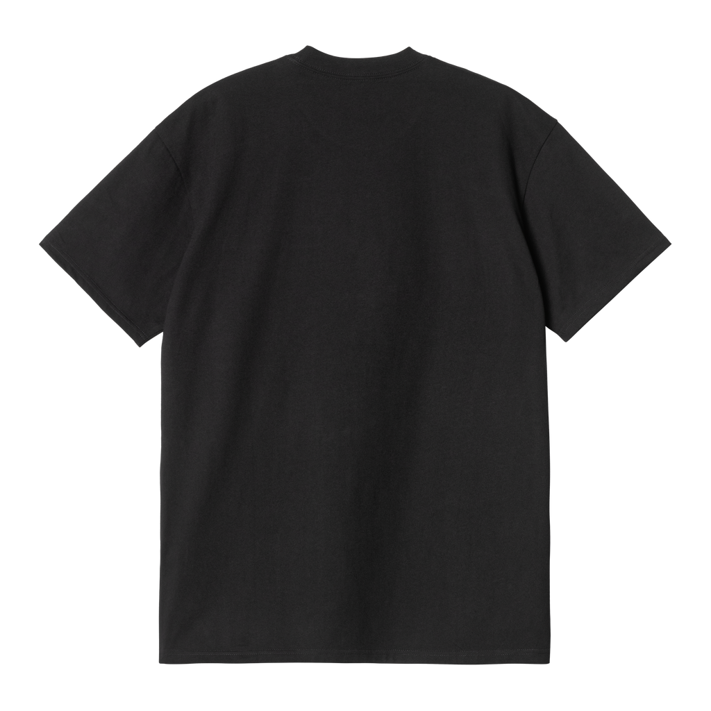 Carhartt WIP S/S Pocket Heart T-Shirt - Black / Red