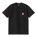 Carhartt WIP S/S Pocket Heart T-Shirt - Black / Red