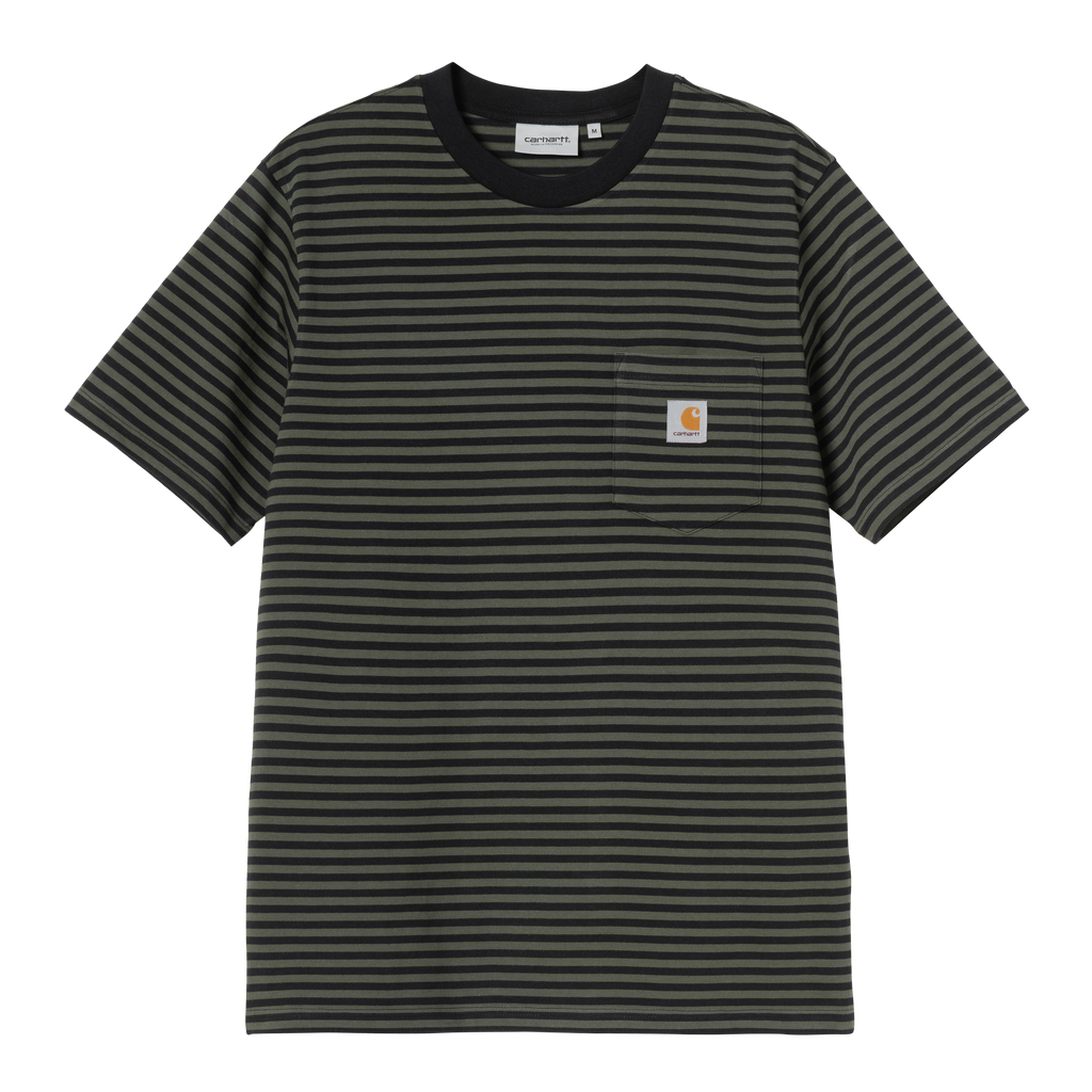 Carhartt WIP S/S Verner Pocket T-Shirt - Black / Opuntia