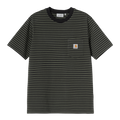 Carhartt WIP S/S Verner Pocket T-Shirt - Black / Opuntia