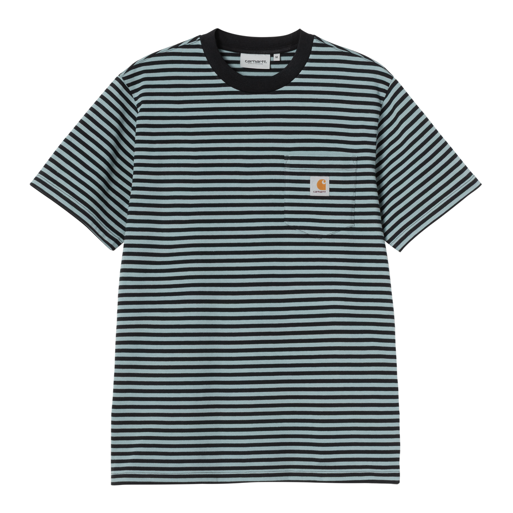 Carhartt WIP S/S Verner Pocket T-Shirt - Black / Citadel