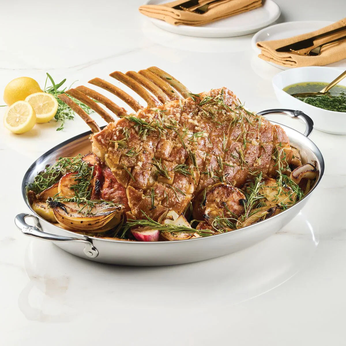 Hestan Provisions Stainless Steel Large Au Gratin 36cm