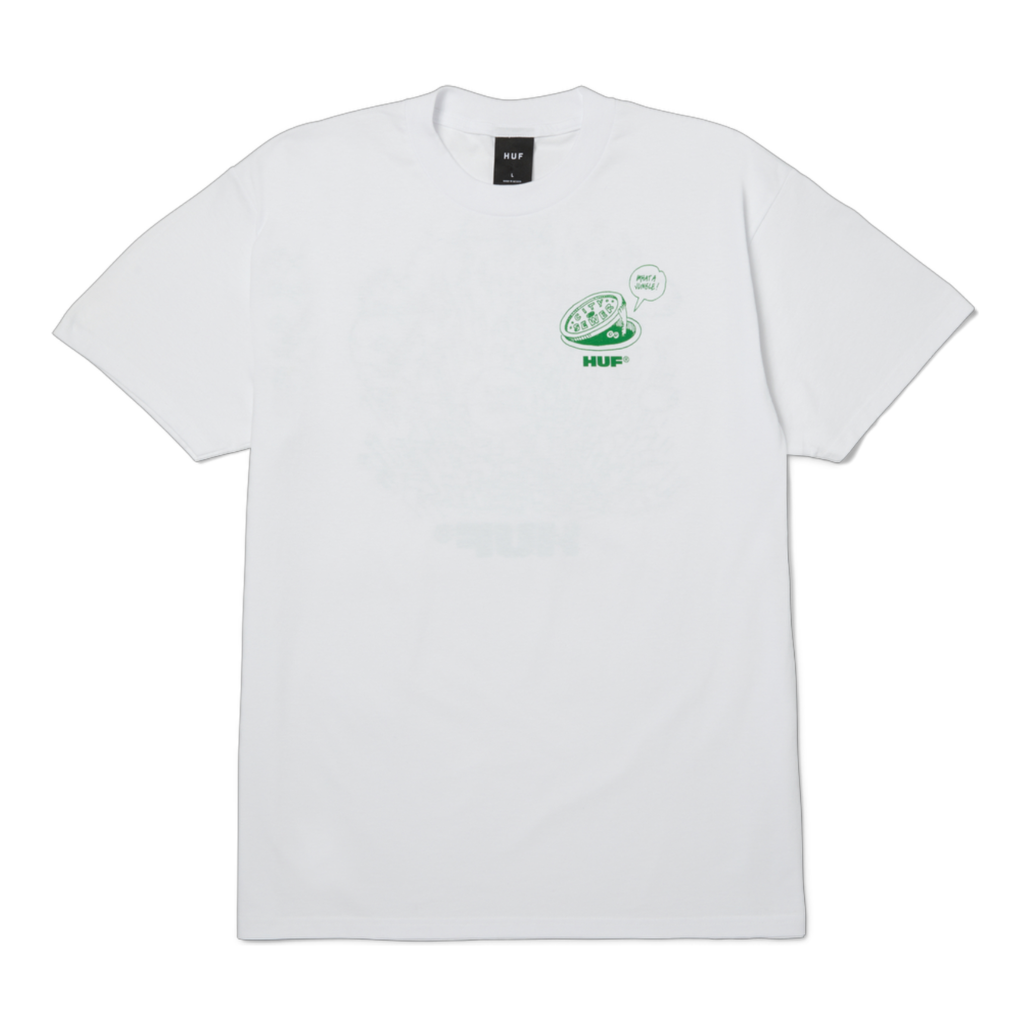 HUF - WHAT A JUNGLE T-SHIRT WHITE