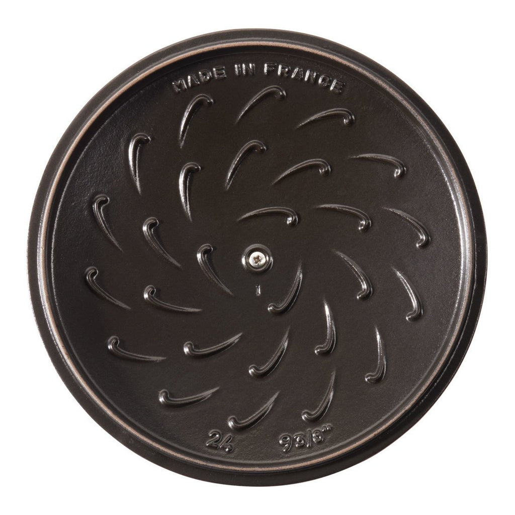 Staub Round 3.8L / 4-Qt Black Braiser