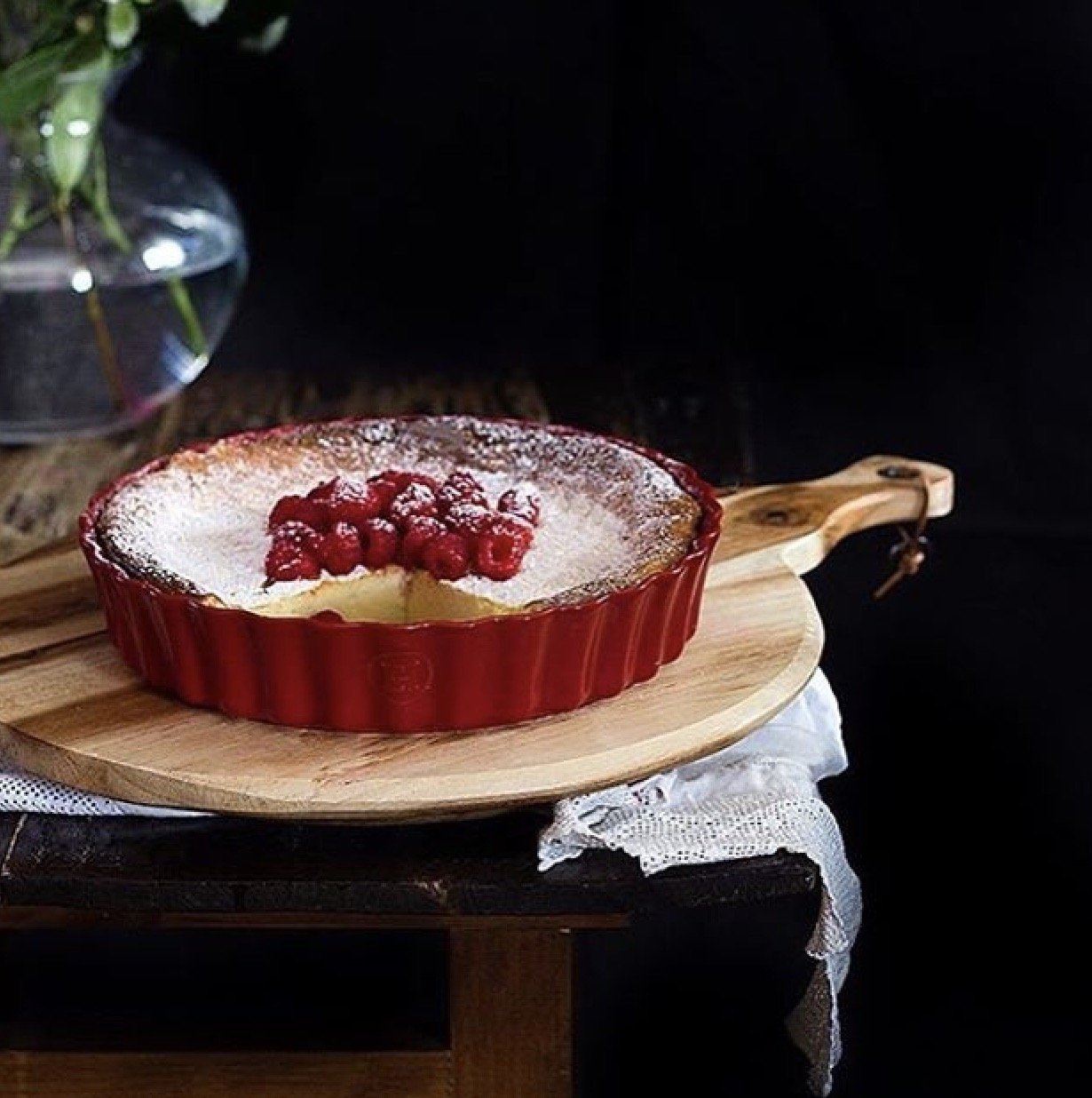 Emile Henry Grand Cru Deep Flan 30cm 11.8" 2.5qt