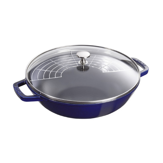 Staub Wok 12"/30cm Dark Blue