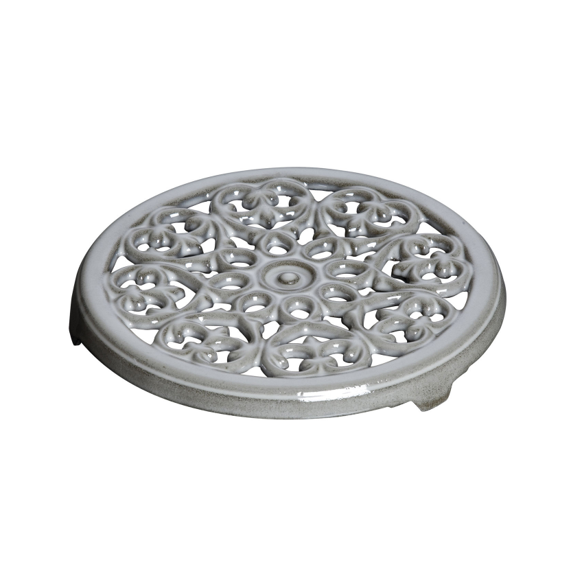 Staub Round 9" /23cm Grey Lily Trivet