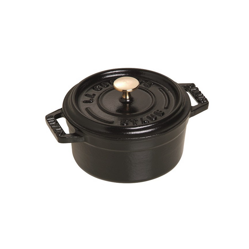 Staub Mini Round 0.23L / 0.25-Qt Black Cocotte