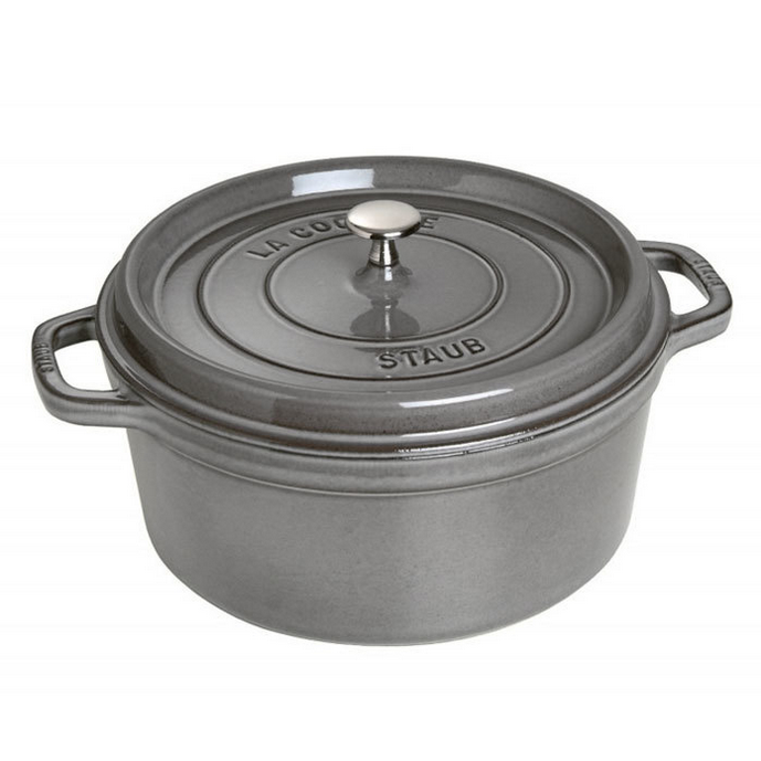 Staub Round 6.7L / 7-Qt Graphite Grey Cocotte