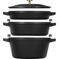Staub 4pc Stackable Set - Black