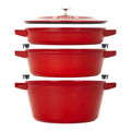 Staub 4pc Stackable Set - Cherry